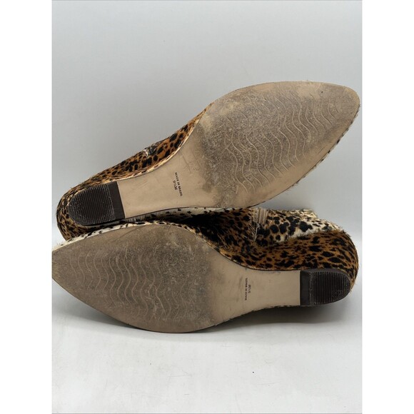 Matisse Nugent Wedge Bootie Cow Hair in Leopard Leather real fur Size 9.5 - Picture 12 of 16